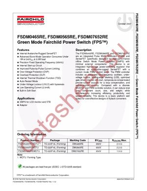 FSDM0465REWDTU datasheet  